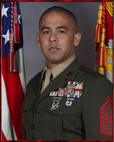 Sergeant Major A Leal 1st Marine Division Leaders