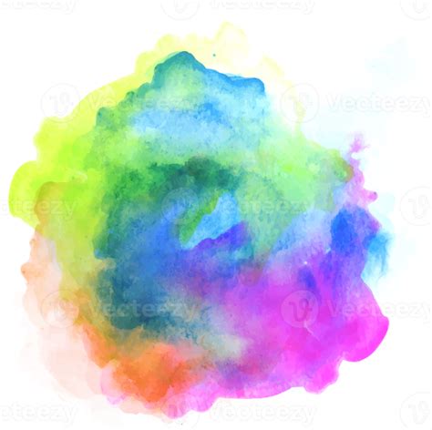 Manchas De Pintura De Acuarela De Colores Del Arco Ir