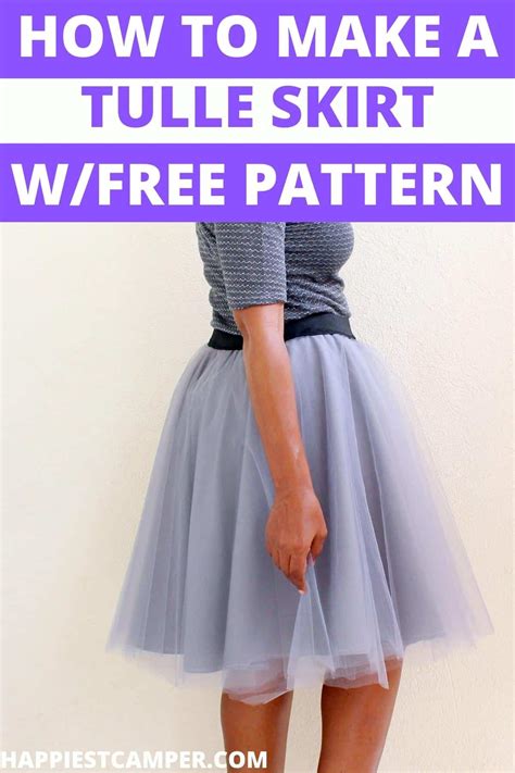 Make Your Own Long Tulle Skirt