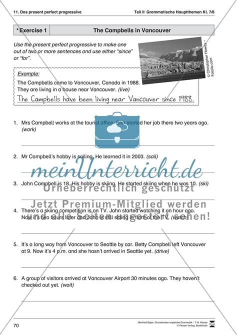 These two different kinds of present perfect are different in both form and meaning / usage. Das present perfect progressive - meinUnterricht