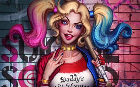 Harley Quinn Artwork 2 Wallpaperhd Movies Wallpapers4k Wallpapers