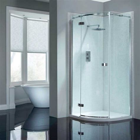 April Prestige Frameless Single Door Quadrant Shower Enclosure Mm X