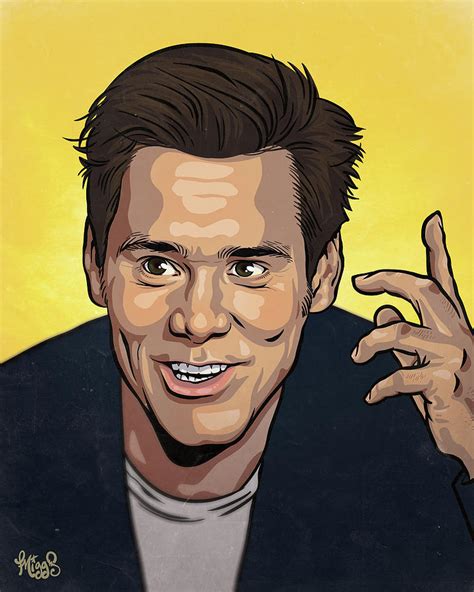 Jim Carrey Drawing By Miggs The Artist Pixels Ph