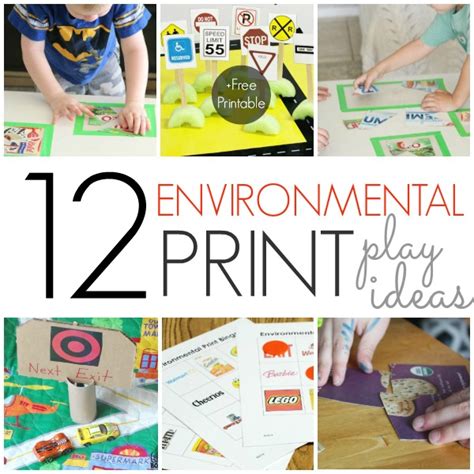 Ideas For Using Environmental Print Pre K Pages