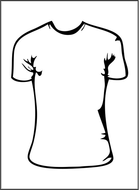 White T Shirt Outline Clipart Best