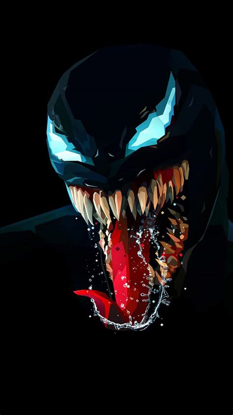 Venom Artwork Minimal Dark Background Free 4k Ultra Hd