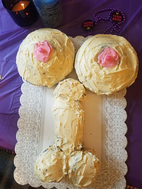 i made this crude cake in lieu of a standard penis cake for my best friend s bachelorette party