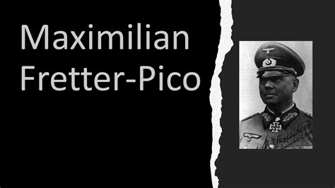 Maximilian Fretter Pico Historia Y Trayectoria Youtube