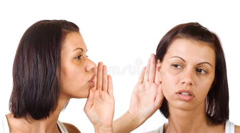 Women Said Woman Listening Stock Image Image Of Caucasian Gesturing