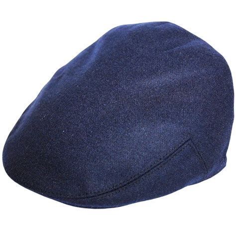Navy Blue Gandh Classic Wool Flat Cap Traditional Stylish And Durable Hat
