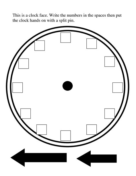 Clock Without Numbers Worksheet