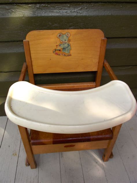 Vintage Folding Potty Chair Wooden Childs Potty Training