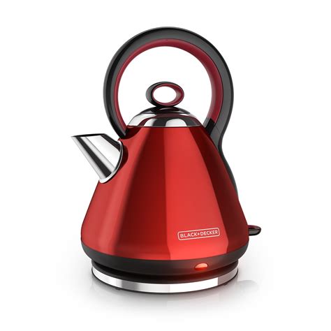 Blackdecker 17l Stainless Steel Electric Cordless Kettle Red