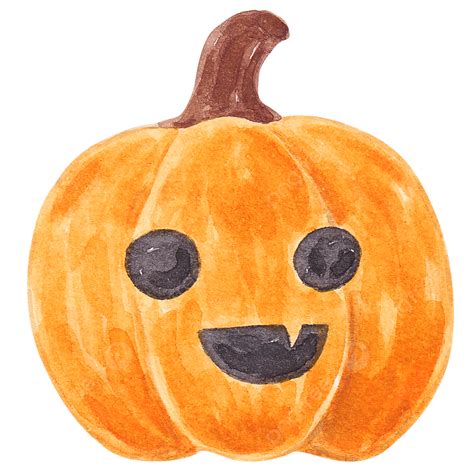 Diseño De Ilustración Acuarela De Halloween Jack O Lantern Vector Png