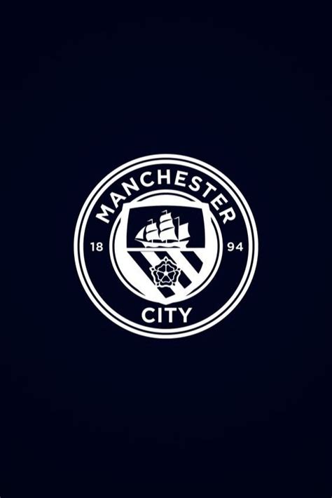 Man City White Logo Hd Wallpaper Manchester City Wallpaper