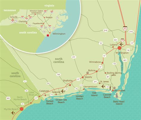 Area Map Coastal Nc Attractions Events Hotels Nc Beaches