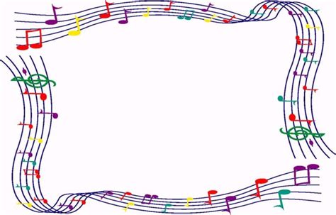Musical Borders Colorful Music Clipart Border Clipartfest 4 Wikiclipart