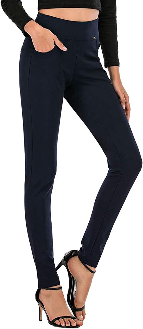 Neezeelee Dress Pants For Women Comfort Stretch Slim Fit Leg Skinny