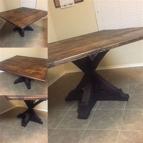 The luxury rustic dining table is designed with more details and patterns. Custom Rustic Square Dining Table by Rustic Modern | CustomMade.com