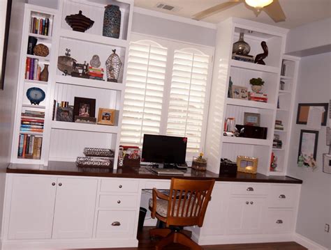 Custom Home Office Cabinets And Built In Desk Cabinets