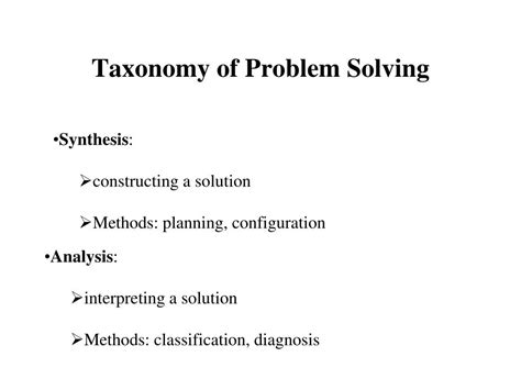 Ppt Taxonomy Of Problem Solving And Case Based Reasoning Cbr