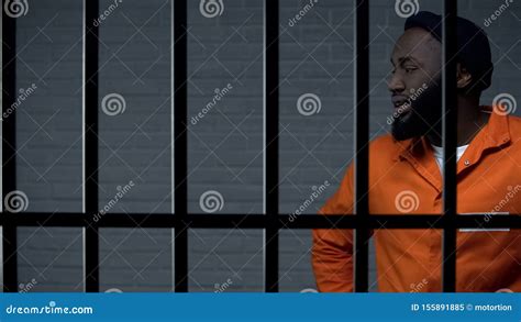 Aggressive Afro American Prisoner In Camera Serving Life Sentence