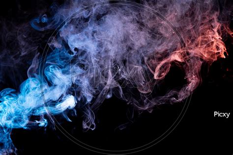 Abstract Smoke In Black And White Background Digital Art Hallo