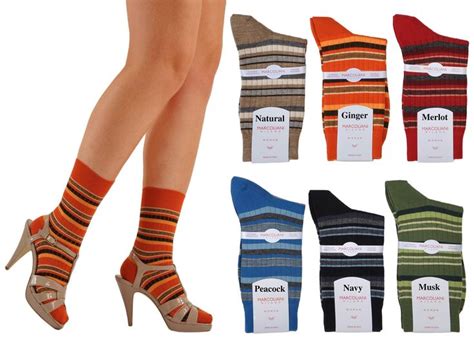 Extrafine Merino Stripe Dress Socks Six Pair T Set Dress Socks Luxury Socks Socks
