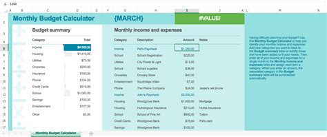 Money Lover Blog Monthly Budget Calculator