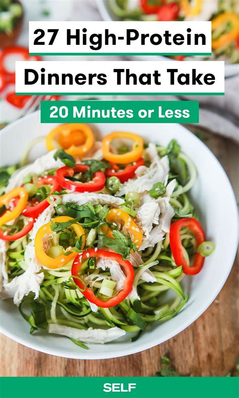 27 High Protein Dinners You Can Make In 20 Minutes Or Less Self