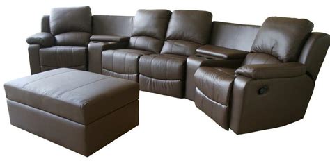 Movie theater seats that fit comfortably with your own home movie theater seating design. BROWN BLACK REAL GENUINE LEATHER HOME THEATER SEATING ...