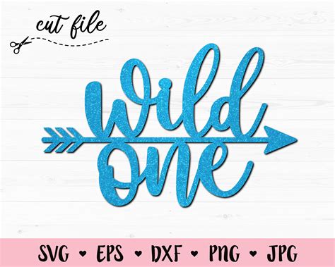 Wild One SVG cut file First birthday Cake Cupcake Topper | Etsy