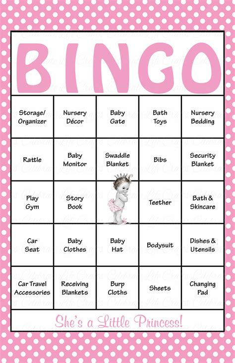Baby Bingo Printable Pdf Free