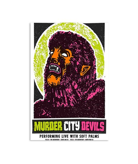the murder city devils april 15 16 2023 the observitory poster custom prints store t shirts