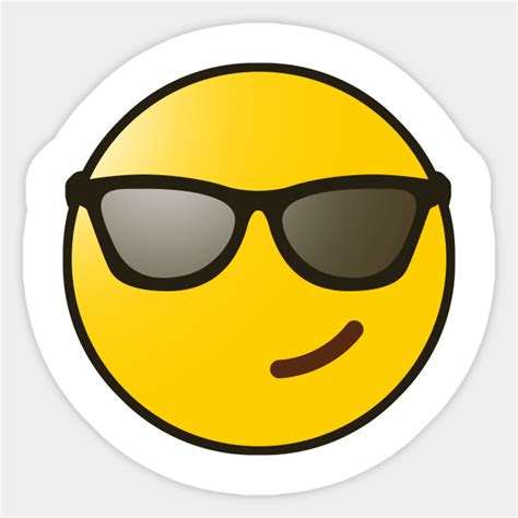 Sunglasses Emoji Sticker Teepublic