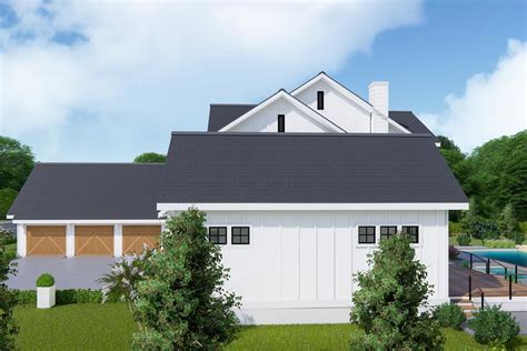 Two Story Farmhouse Plan With First Floor Master 25413tf