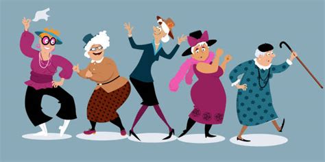 Old People Dancing Illustrations Royalty Free Vector Graphics And Clip