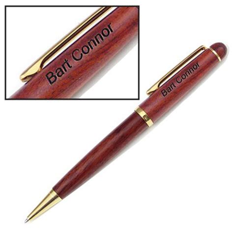 Engraved Pen Rosewood Classic Twist Ballpoint Pen Custom Personalized