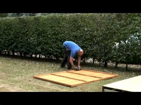 How To Install A Forest Shed On A Wooden Shed Base YouTube