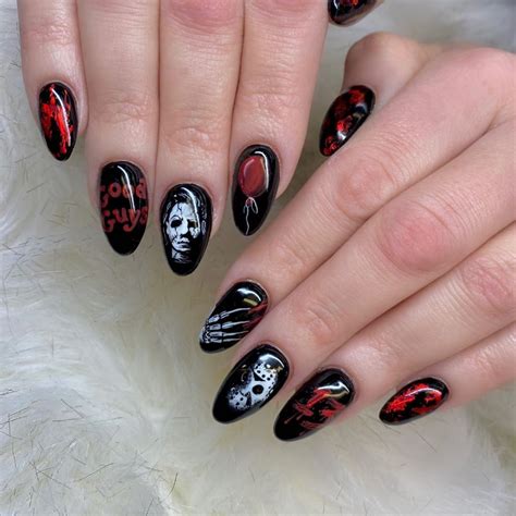 Horror Film Inspired Nails By Obsidiannailstudio 🔪🩸💅