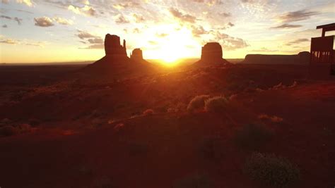 Monument Valley Aerial Sunrise 07 Stock Clip 21188431 Stock Clips