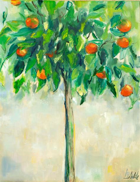 Orange Tree Painting Oil Painting By Anna Lubchik Artfinder