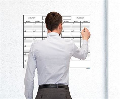 Buy Swiftglimpse Blank Reusable One Month Undated Wall Wet Erase