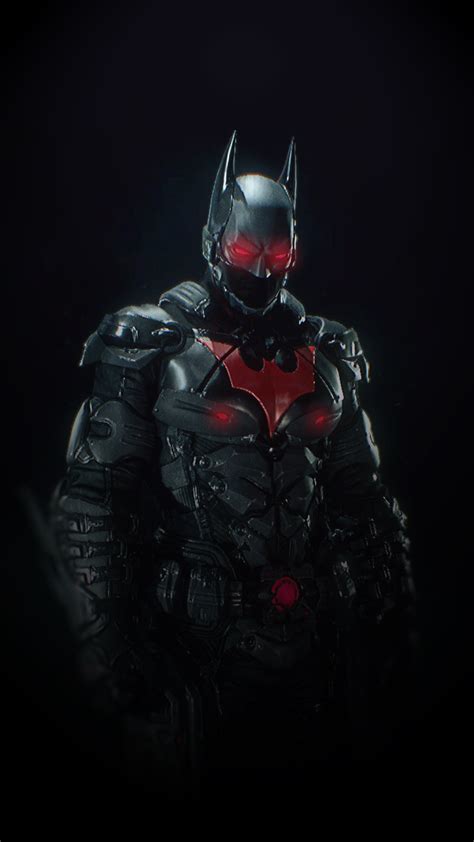 Batman Arkham Knight Suit Batman Beyond Skin A Wallpaper Made By Me