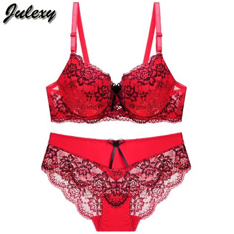 julexy bcd cup sexy thong lace push up bra set lingerie women underwear sets intimates