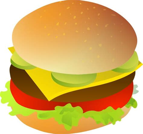 Cheese Burger Clip Art Vector Clip Art Online Royalty Free