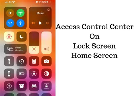 How To Disable Enable Control Center On Lock Screen Iphone 11 Pro Max