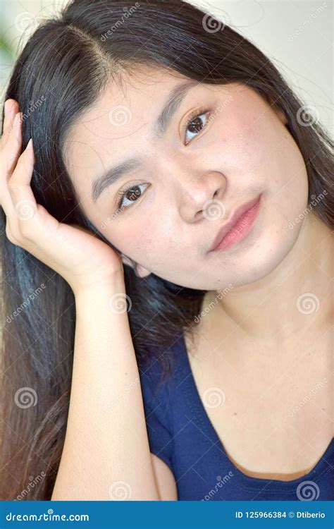 Portrait Of A Beautiful Filipina Female Stock Photo Image Of Looking