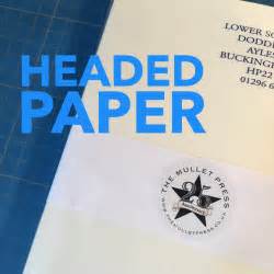 Sample of letterhead paper luxury printable design sample doc. Headed Paper - The Mullet Press