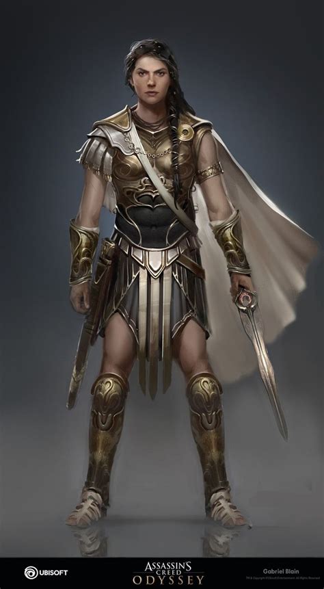 ArtStation Deimos Gabriel Blain Fantasy Female Warrior Assassins